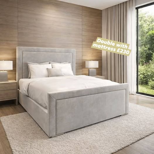 Chelsea Beading Luxury Bed Frame (No Mattress)