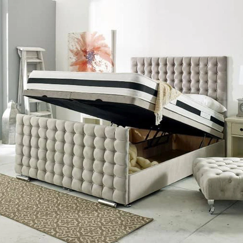 Luxury Ottoman Divan + Footboard + Headboard + Hybrid Eco Mattress