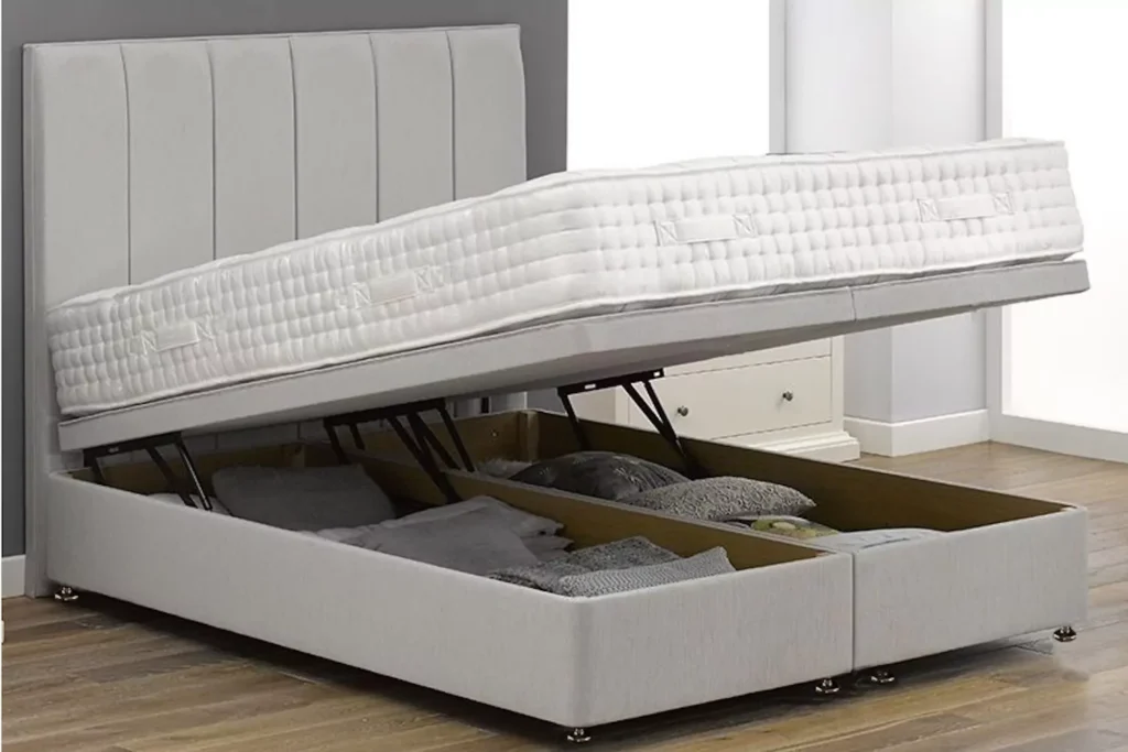 Ottoman Divan + 46" Floor Standing Headboard (Frame Only)