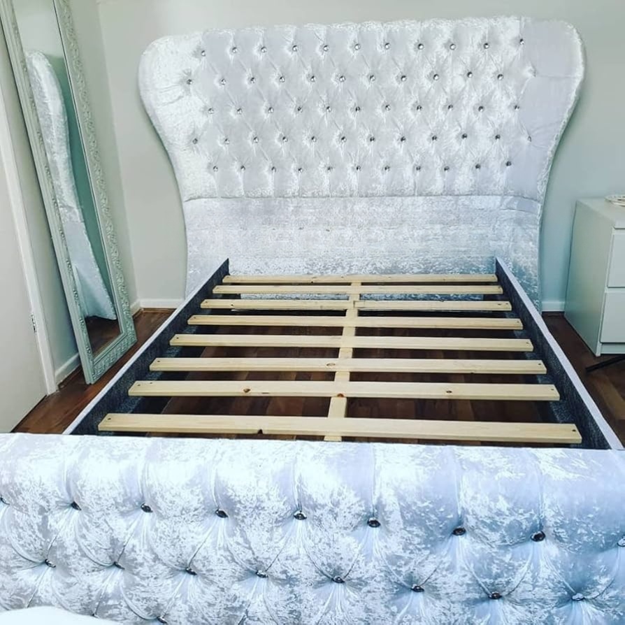 Arizona Sleigh & Oxford Top Luxury Bed Frame (No Mattress)