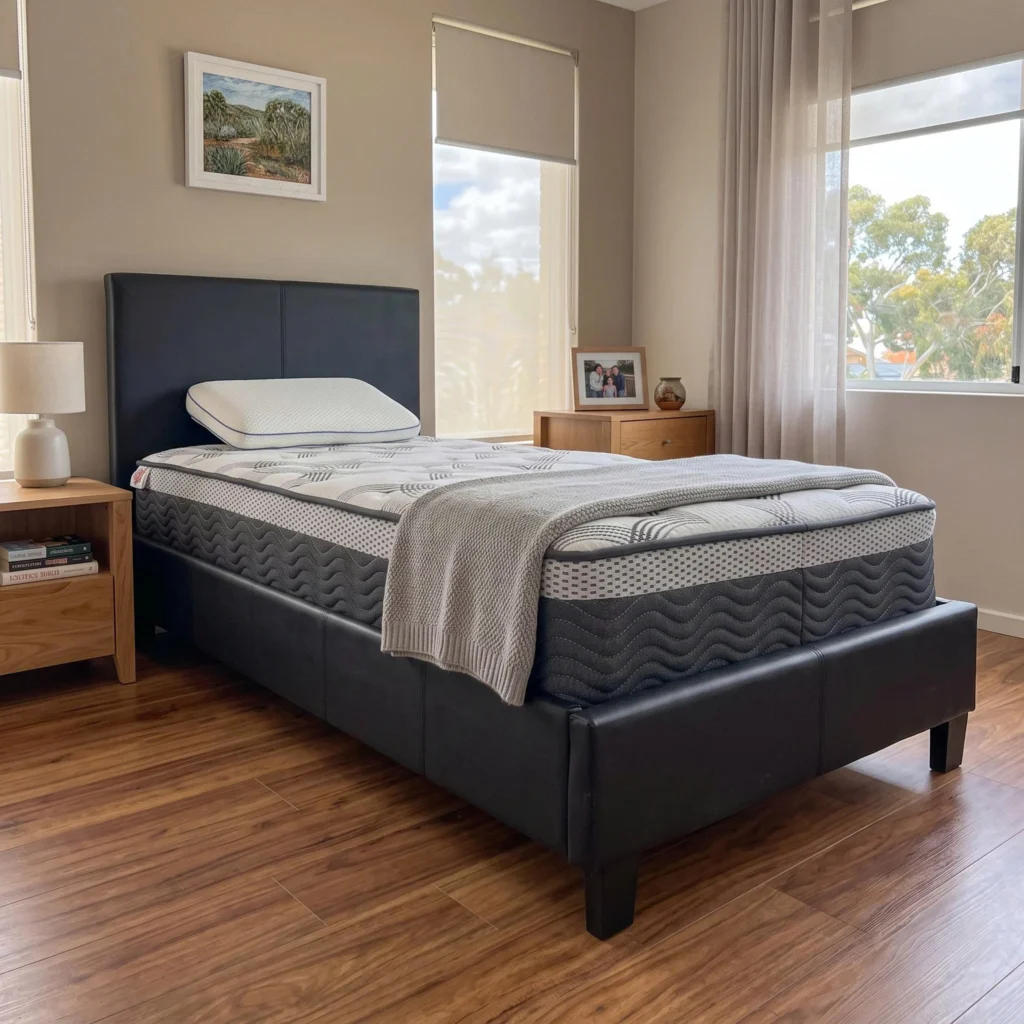 Prado Crush Luxury Bed Frame + Hybrid Eco Mattress